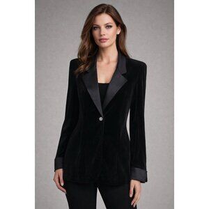 Softwear Petite by Mark Singer Top Jacket Vintage Goth Whimsygoth Sz S Party USA